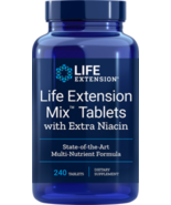 2 BOTTLES SALE Life Extension Mix Tablets Extra Niacin 240 tabs - $91.00
