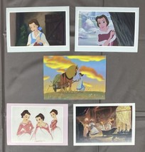 5 Beauty And The Beast Postcards Disney Princess Postcard Collection - $14.01