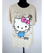 Sanrio Hello Kitty Friends Womens Shirt Top XL Cement  Short Sleeve Grap... - $25.25 CAD