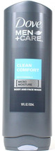 Dove Men Care Clean Comfort Micro Moisture Mild Formula Body And Face Wash 18 oz - £13.61 GBP