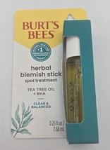 Burts Bees Herbal Blemish Stick Acne Treatment 0.26 fl oz Natural Spot T... - $11.04
