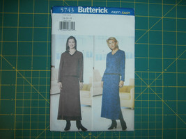 Butterick 5743 Size 14 16 18 Misses' Misses' Petite Top Skirt Very Easy - $12.86
