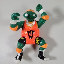 Teenage Mutant Ninja Turtles Slammin Mike Wrestling Action Figure TMNT 1991 - £10.19 GBP