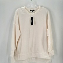 Lulus Vanilla-White Hi-Low Sweatshirt Size XS - £20.70 GBP