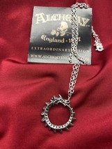 Alchemy P918 Mini Jormungand Serpent Necklace Gothic Pendant Dragon IN HAND - £20.77 GBP