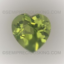 Natural Peridot Heart Faceted Cut 6X6mm Parrot Green Color VVS Clarity L... - $9.90