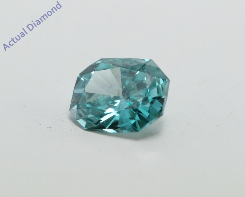 Radiant Loose Diamond (0.82 Ct Fancy Blue(Irradiated) si1 Clarity) IGL  Item image 4