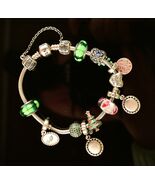 Pandora Bracelet with Charms Sterling Silver with 11 Charms and Safety C... - $209.55 CAD