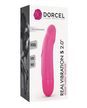 Dorcel Real Vibration S 6&quot; Rechargeable Vibrator - Pink - £37.64 GBP
