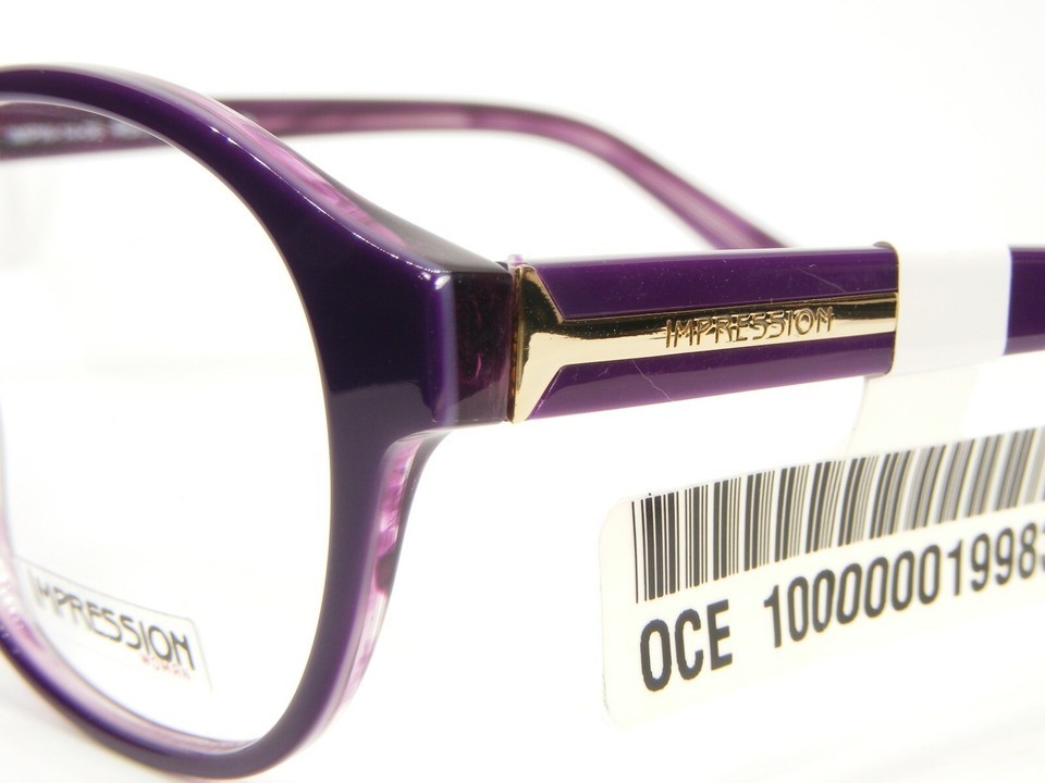 NEW W/ TAG IMPRESSION IMPW-14-06 PURPLE EYEGLASSES GLASSES FRAME 49-15-140mm Item image 3