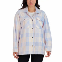 HFX Ladies&#39; Shirt Jacket Size: XS, Color: Light Blue/Pink - $42.99