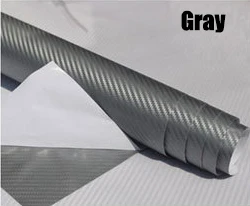 127cm x 30cm gray 3D   film car stickers waterproof car styling wrap for Auto Ve - £56.14 GBP