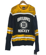 Boston Bruins Hockey Sweater Size Large NEW NHL Mens Pullover Black Yell... - $45.45 CAD