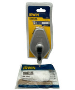 IRWIN 1932872 STRAIT-LINE Aluminum 100&#39; Chalk Line Reel and 100&#39; Replace... - £13.93 GBP