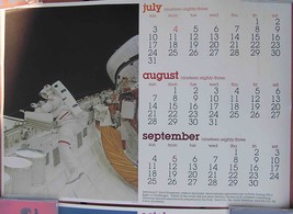 Nasa Challenger Astronaut F. Story Musgrave Calendar Poster 1983 Morton ... - £39.56 GBP