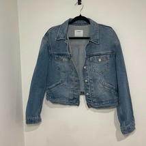 OLD NAVY Cropped Denim Light Wash Jean Jacket Festival Cowgirl Rock Ladi... - $20.00