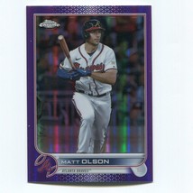 2022 Topps Chrome Update Baseball Matt Olson USC72 Purple Atlanta Braves - $1.97