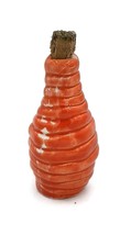 1Pc Textured Red Ceramic Bottle With Cork Stopper, Cute Handmade Wedding... - $38.13