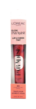 L'Oreal Glow Paradise Lip & Cheek Tint in Color, #30 Everlasting Coral *NEW* - $9.49