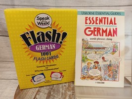 Speak in a Week Flash! German: 1001 Flash Cards &amp; Essential German Guide... - $33.87