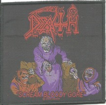 DEATH scream bloody gore 2009 - WOVEN SEW ON PATCH official merchandise - £3.97 GBP