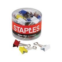 Staples Colored Metal Binder Clips Assorted Sizes and Capacities 15345 - $17.99
