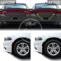 15-21 Charger Tail Light Sidemarkers Precut Smoke Full Tint Kit Cover Ov... - £18.75 GBP