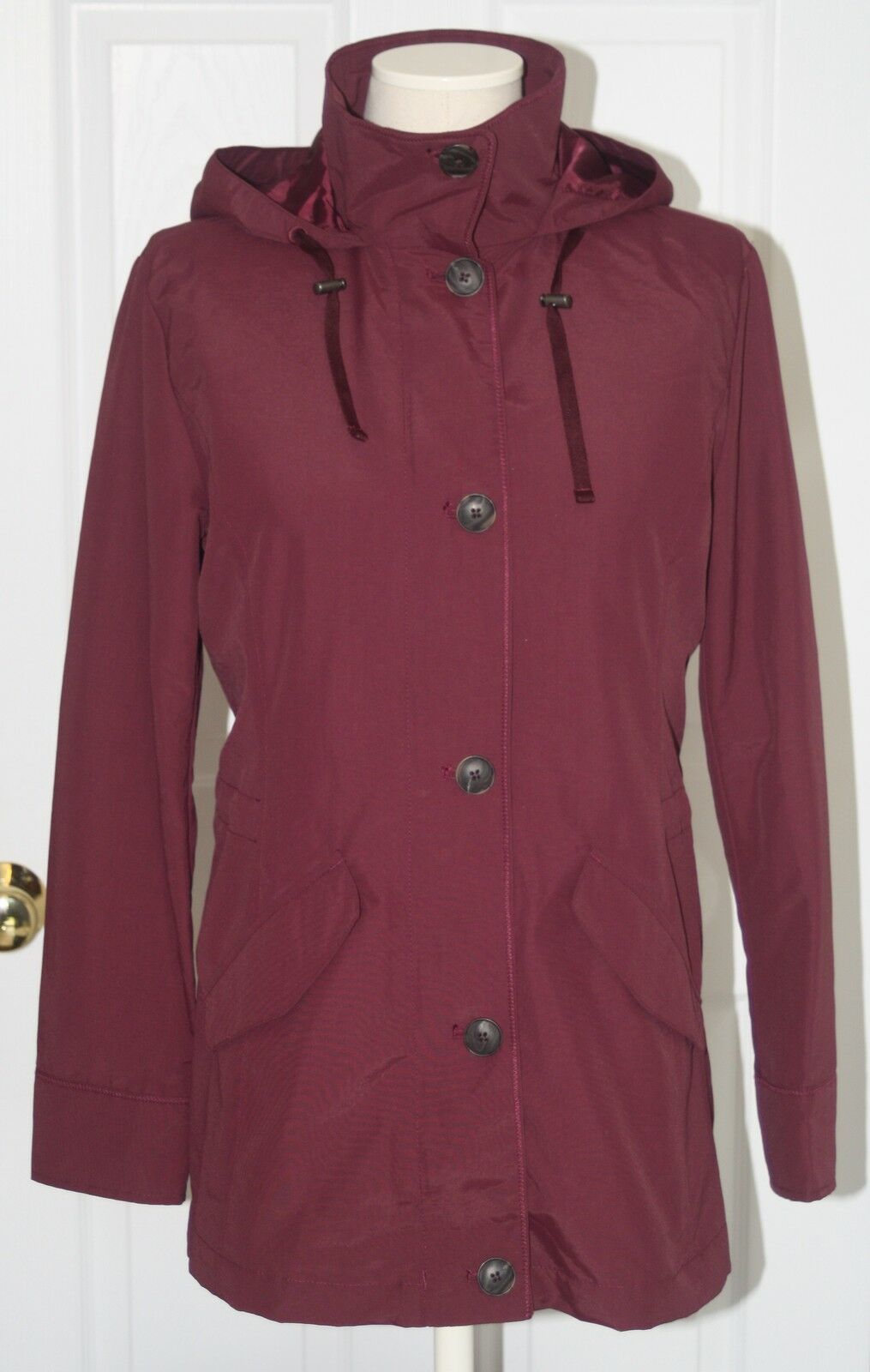 Primary image for Lands End Women's Storm Raker Jacket Mulberry Wine New