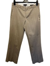 Banana Republic Khaki Beige Logan Trousers Size 8 Cotton Pants - $19.79
