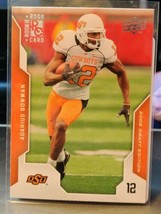 2008 Upper Deck Draft Edition Adarius Bowman #2 Rookie  Oklahoma State Cowboys - £0.76 GBP