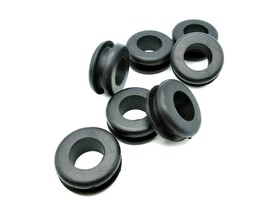 1&quot; x 11/16&quot; w 1/4&quot; Groove Rubber Wire Grommets Cable  Tubing Cord  Oil Resistant - £9.29 GBP+
