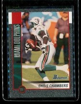 Vintage 2002 Topps Bowman Glitter Football Card #13 Chris Chambers Dolphins Le - £3.87 GBP
