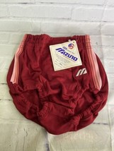 Vtg Mizuno Volleyball Shorts Briefs Deadstock Dark Red Womens Small Made In Usa - £27.18 GBP