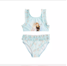 Disney&#39;s Frozen Girls Tankini Top &amp; Bottoms Swimsuit Set Size 6X Cute Ne... - $17.07