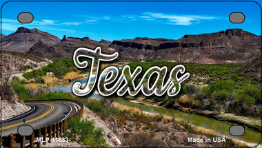 Texas Open Mountain Road Novelty Mini Metal License Plate Tag - $14.95