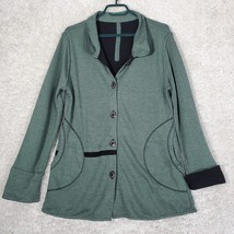 Parsley and Sage Sweater Womens Medium Reversible Button Up Cardigan Casual - $32.25