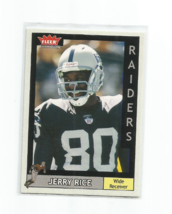 JERRY RICE (Oakland Raiders) 2003 FLEER CARD #2 - $4.99