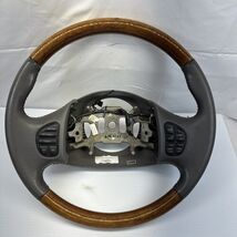 97 98 99 00 01 02 03 Ford Truck F150 F250 Steering Wheel Wrap Leather Gray - $98.01