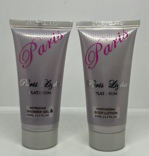 Paris Lights Platinum Shower Gel And Body Lotion 1.7 Oz  NWOB - $16.82
