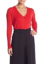 Elodie Ribbed Wrap Sweater Red Small NEW NWT - $14.84