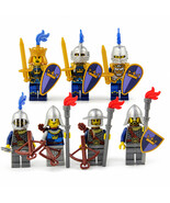 Medieval Kingdom Castle Blue Crown Knights 5 Minifigure Set - $13.29+