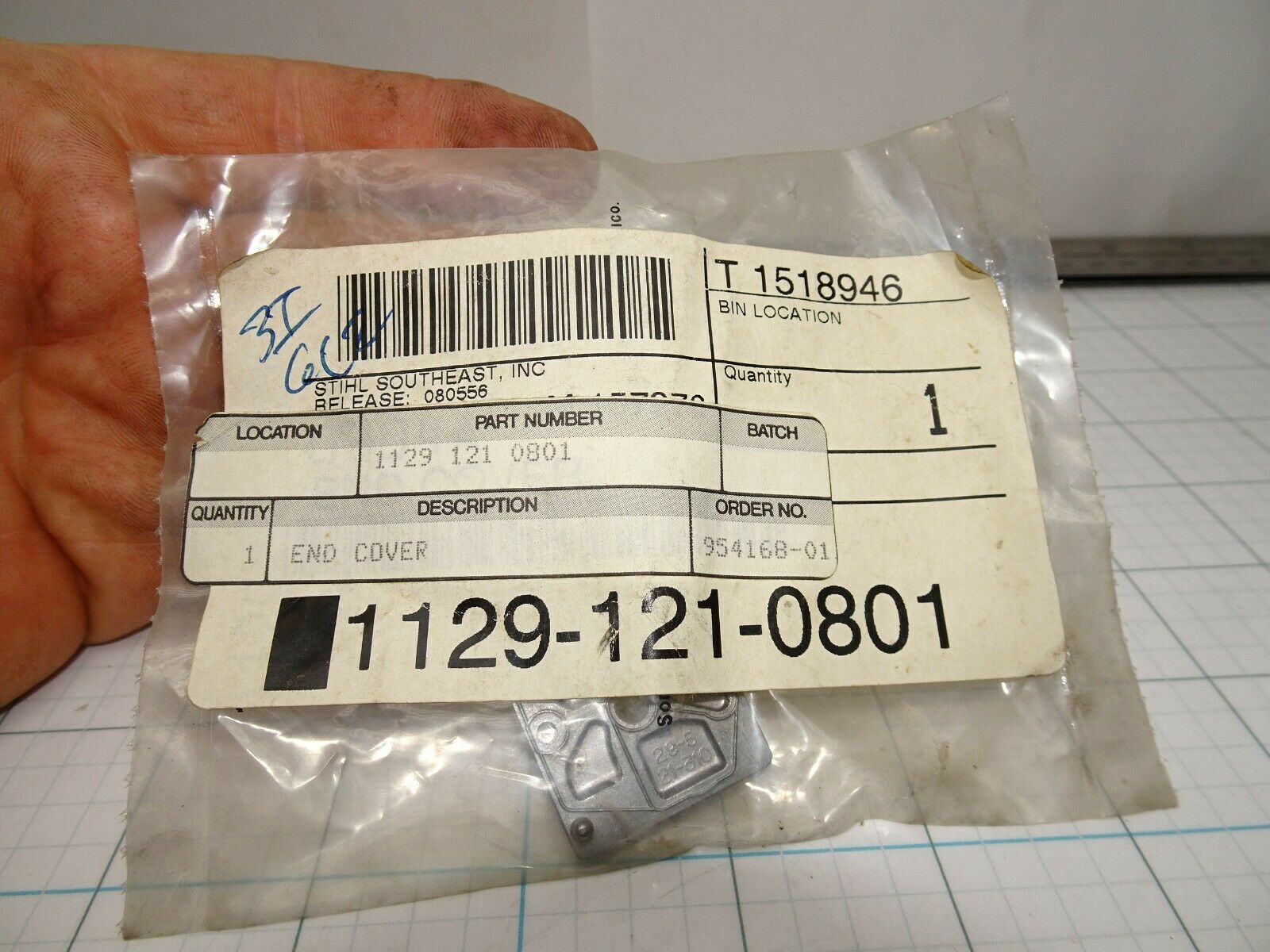 Stihl 1129 121 0801 End Cover Cap for Carburetor Made by Walbro OEM NOS - $19.33