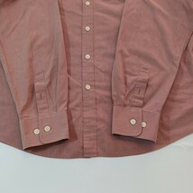 Perry Ellis America Men's Burnt Red Cotton Blend Button Up Shirt Long Sleeve XL image 10