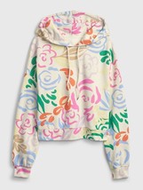 Gap Women&#39;s Floral Cropped Hoodie Jacket Size L, XL NEW W TAG - £46.39 GBP
