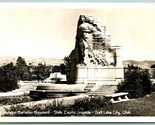RPPC Mormon Battalion Monument Salt Lake City Utah UT UNP Postcard H7 - $11.83
