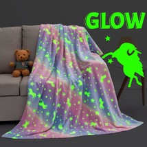 Unicorns Gifts For Girls Unicorn Blankets And Throws For Girls Glow Blanket,Pers - £42.56 GBP