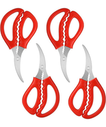 4Pcs Seafood Scissors Crab Scissors Seafood Shears Multifunctional Crab ... - $242.49 MXN