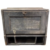 Antique Vintage Handmade Wood Cabinet or Desk Top Unique - £455.56 GBP