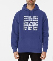 Mens Sweatshirt Hoodie The Office Michael Scotts Dunder Mifflin Race For Cure-XL - £29.48 GBP