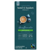 BOWL AND BASKET DECAFFEINATED ALUMINUM ESPRESSO CAPSULES 10CT NESPRESSO ... - $8.49